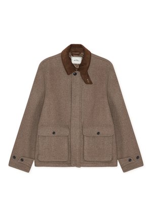 Les Deux, MELANGE WOOL JACKET - Κλασικό παλτό - dark sand melange
