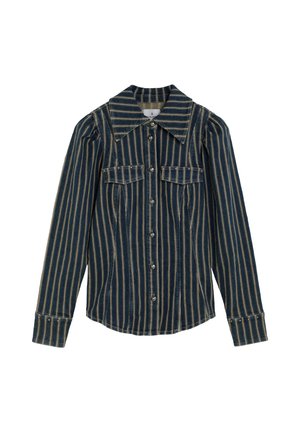 Scalpers, SCALPERS SCSTRIPES DENIM SHIRT - Blusa - indigo stripes
