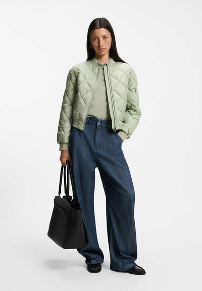 Outlined Jacket BOSS POSEN - Bomber jacket - open green/green - Zalando.co.uk