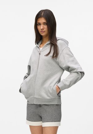 IKON RELAXED ZIP-UP - Sweat zippé - light grey mel