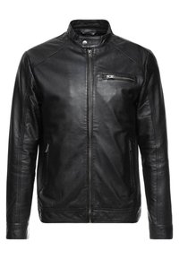 Selected Homme Kožená bunda - black