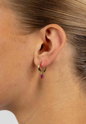 SNÖ of Sweden, TRINITY DROP PENDANT RING EAR - Ohrringe - g fuchsia