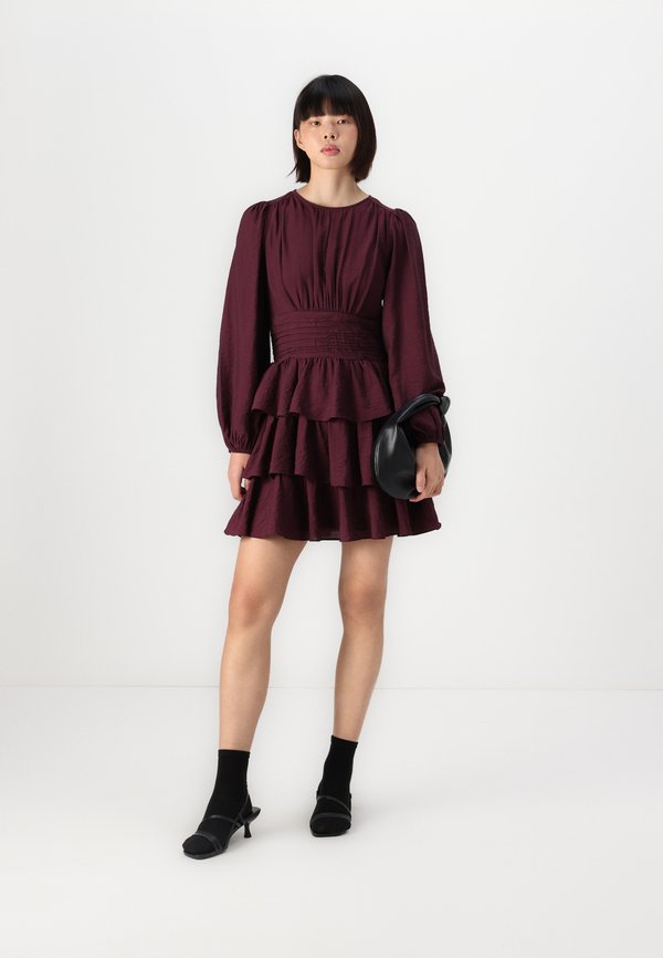VMLISE O NECK SHORT DRESS - Day dress - winetasting3