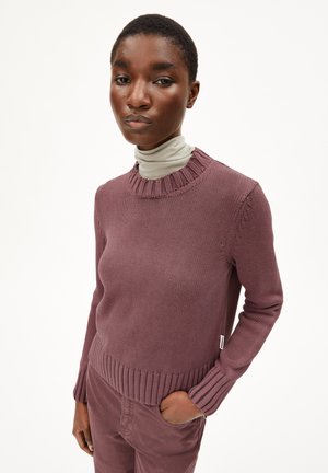 AMALIAAS GMT DYE - Jumper - dark berry