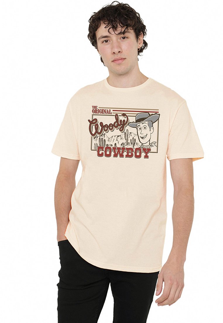 Disney T-shirt print beige