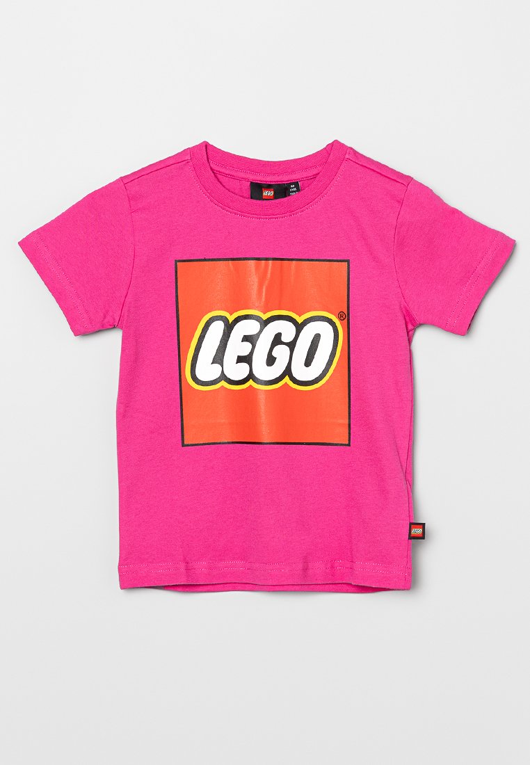 LEGO® kidswear T-shirt print donkerroze