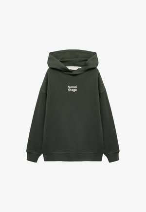 KID - Pulover s kapuco - dark green