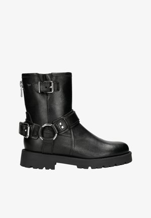 Kovbojské/motorkářské kotníkové boty - black