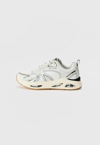 Skechers UNO EGO - Sneakers basse - white/silver-coloured