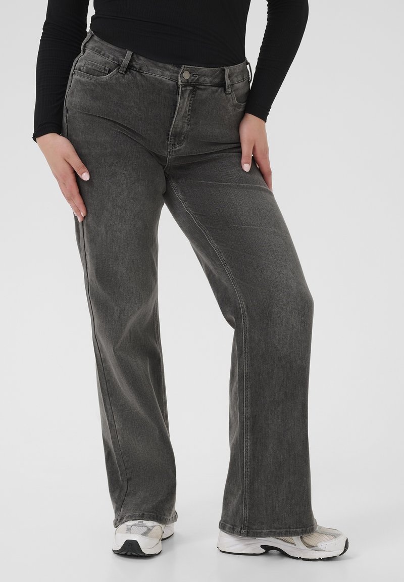 Kaffe Curve Široké džíny - medium grey denim