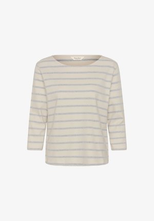 Part Two, NELAPW - Long sleeved top - eggnog grey stripe