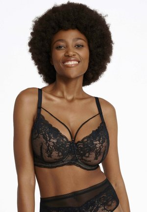 PADDED INTONATION - Underwired bra - Black and gold