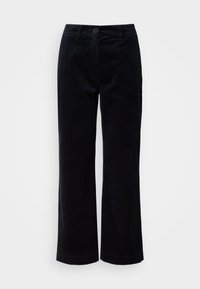 PANTS STRAIGHT LEG CROPPED LENGTH WELT POCKET - Tygbyxor - deep night blue