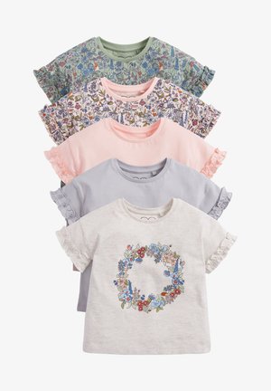 5 PACK - Triko s potiskem - pink