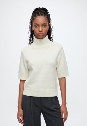 Gina Tricot, SHORT SLEEVE - Пуловер - gardenia