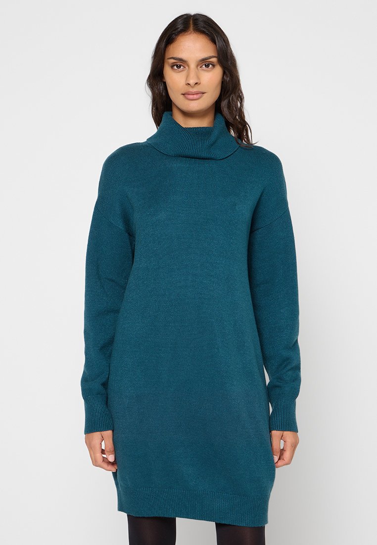 Apart Gebreide jurk donkergroen