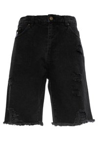 HEAVY DISTRESSED - Džinsiniai šortai - bleachedblack