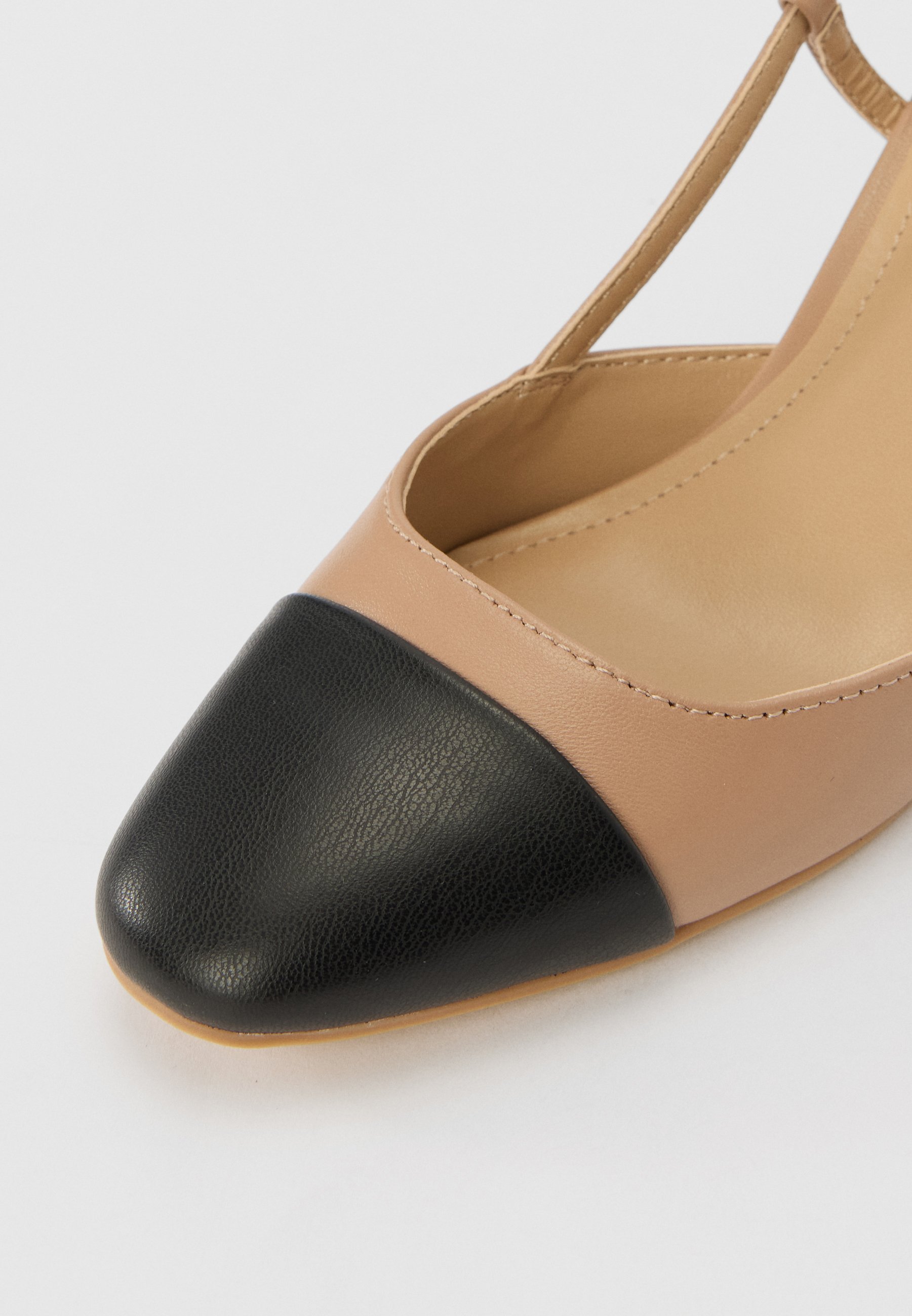 Steve Madden ZEINA - Tocuri înalte - tan / black/culoarea pielii