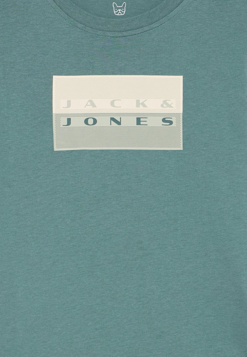 Jack & Jones JCOSAGO LOGO SLUB TEE SS CREW NECK JNR Wit voor Jongens