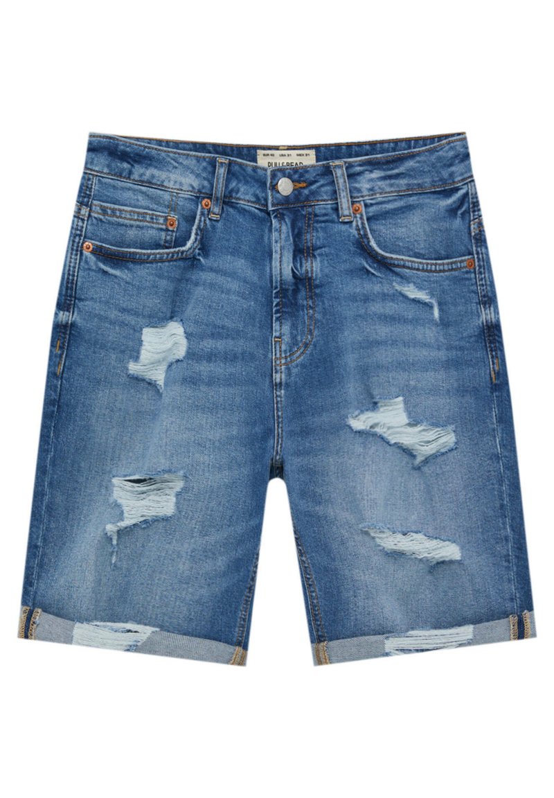PULL&BEAR Jeansshort blauw denim/bluedenim PULL&BEAR Jeansshort blauw denim/bluedenim