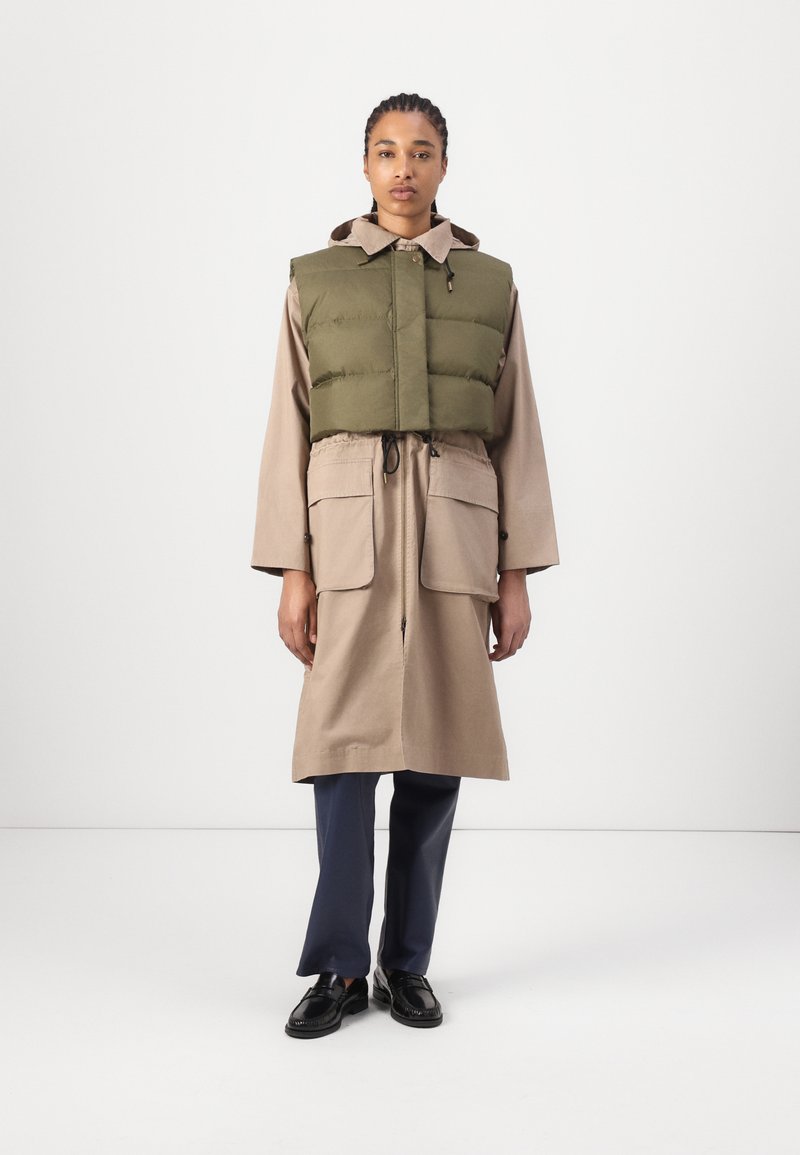 H2O Fagerholt SHERLOCK - Παρκά - sand/dark green moss