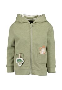 Blue Seven Sweater met rits - oliv