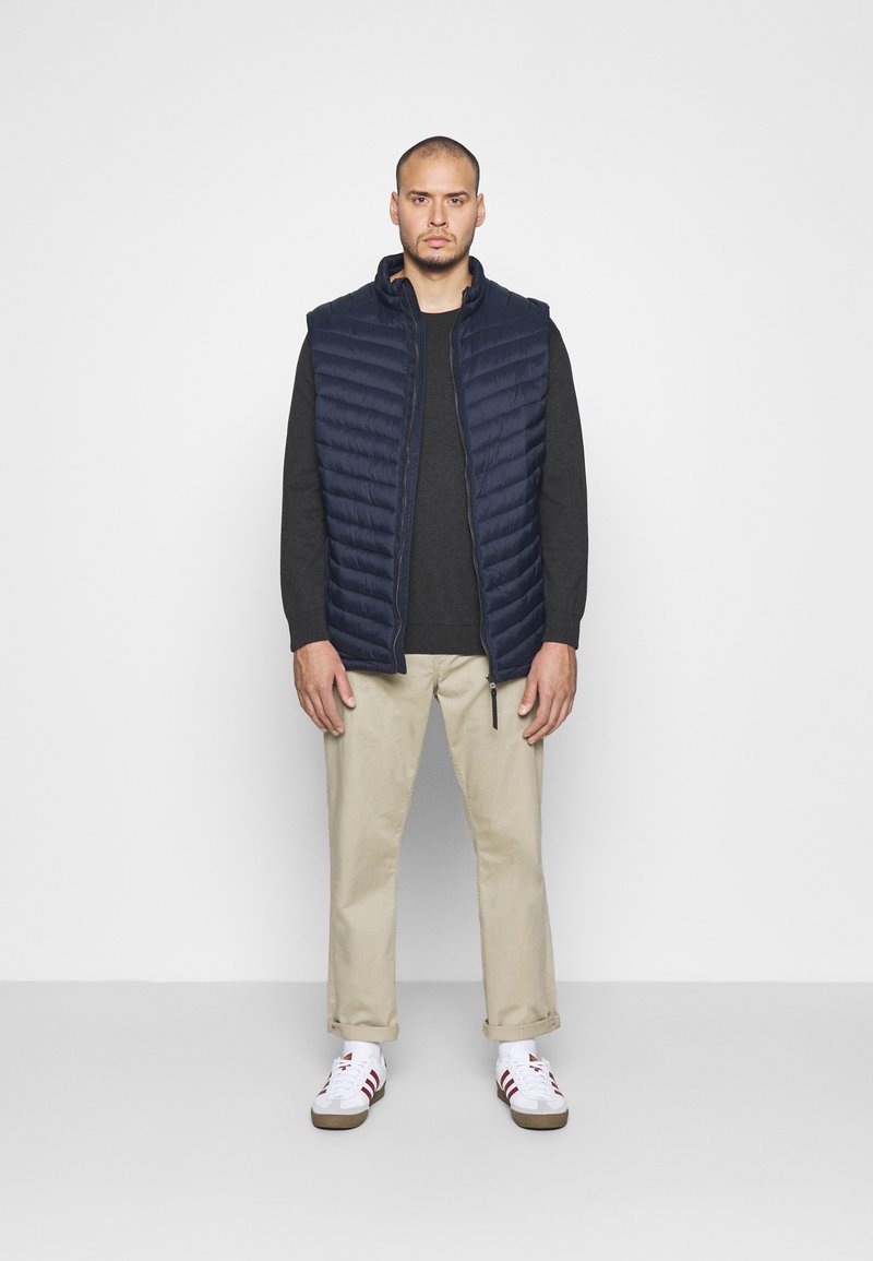 TOM TAILOR MEN PLUS Pullover - black grey melange