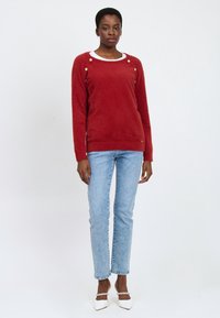 INFLUENCER FLUFFY BEJEWELED - Pullover - cognac