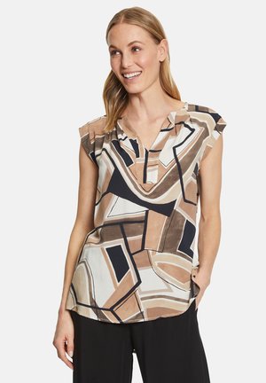 CASUAL - Blouse - weiß braun