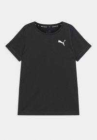 Puma ACTIVE SMALL LOGO UNISEX - Printtipaita - black