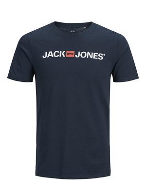 Jack & Jones JJECORP LOGO CREW NECK  - T-shirt med print - dark blue denim