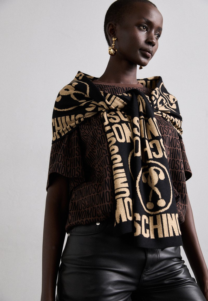 MOSCHINO LOGO SCARF - Écharpe - beige