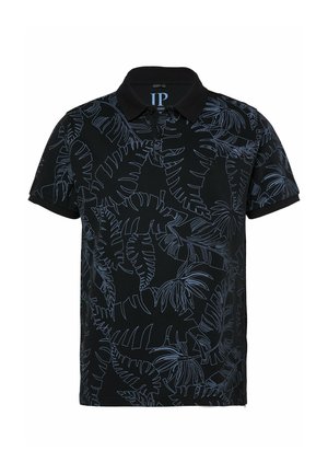 JP1880, POLO SHIRT, SHORT SLEEVE, PIQUÉ, ALL-OVER PRINT, UP TO 8XL - Poloshirts - black