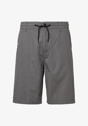 Grijze zwemshorts met een lichtgewicht stof, trekkoord in de taille en zijzakken. Heeft een hexagonaal patroon over het gehele oppervlak.