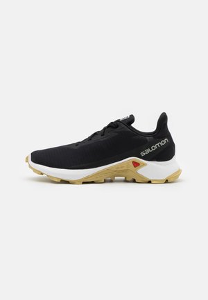 ALPHACROSS 3 - Trail running shoes - black/white/leek green