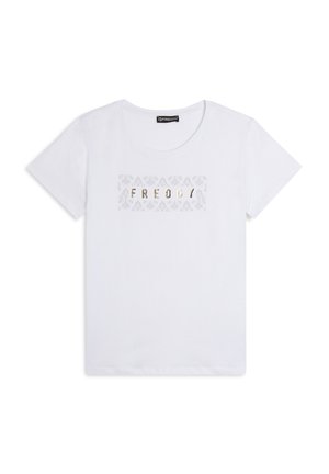 LEGGERO CON GRAFICA FLOREALE - Camiseta estampada - white