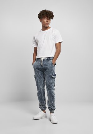 Jeans fuselé - light skyblue acid washed