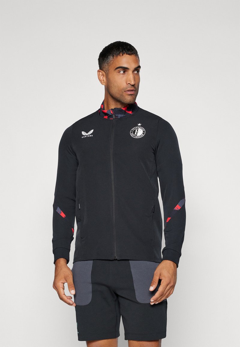 Castore FEYENOORD ROTTERDAM LEAGUE MATCHDAY ANTHEM JACKET - Klub merchandise - caviar/tomato