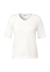 V-NECK - T-paita - weiß