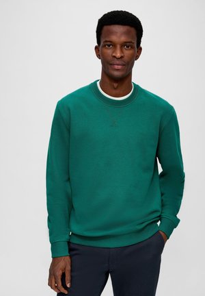 s.Oliver, MIT LOGO DETAIL - Sweatshirt - smaragd