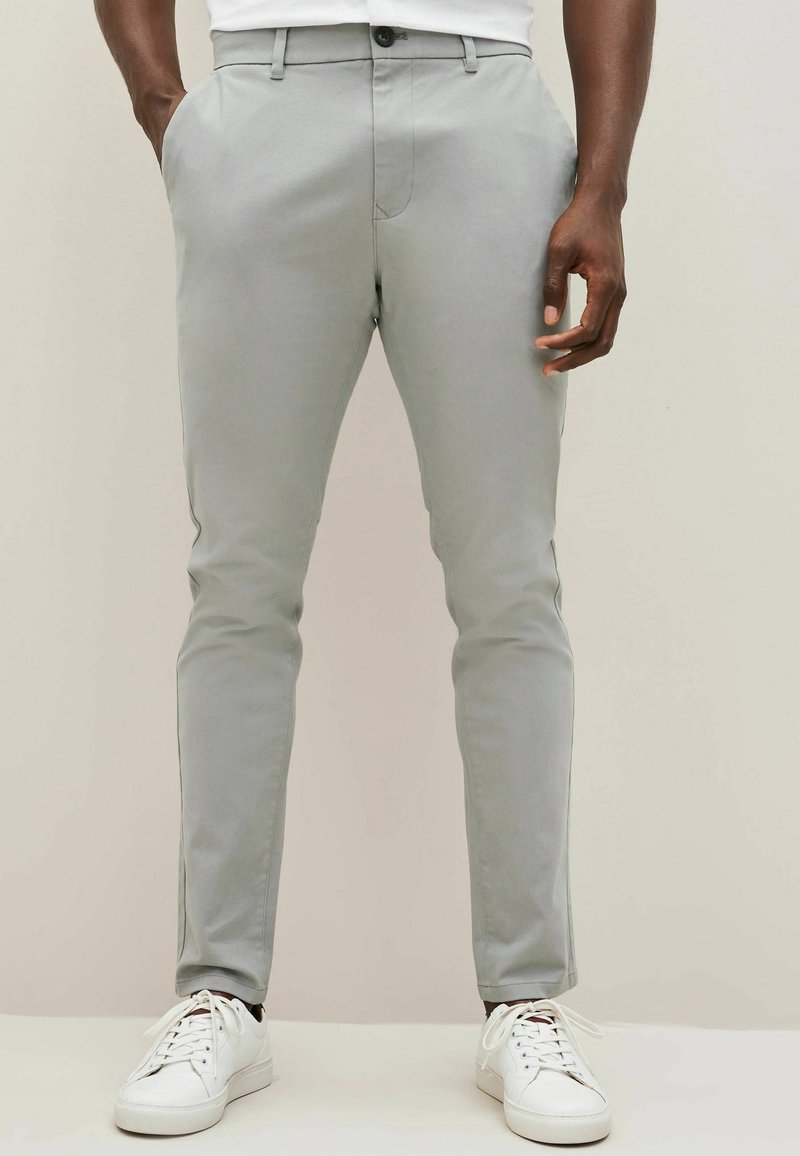 Next - STRAIGHT FIT STRETCH - Chinos - mid grey, Förstora