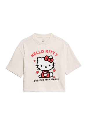 PURE HELLO KITTY - Print T-shirt - ecru mix