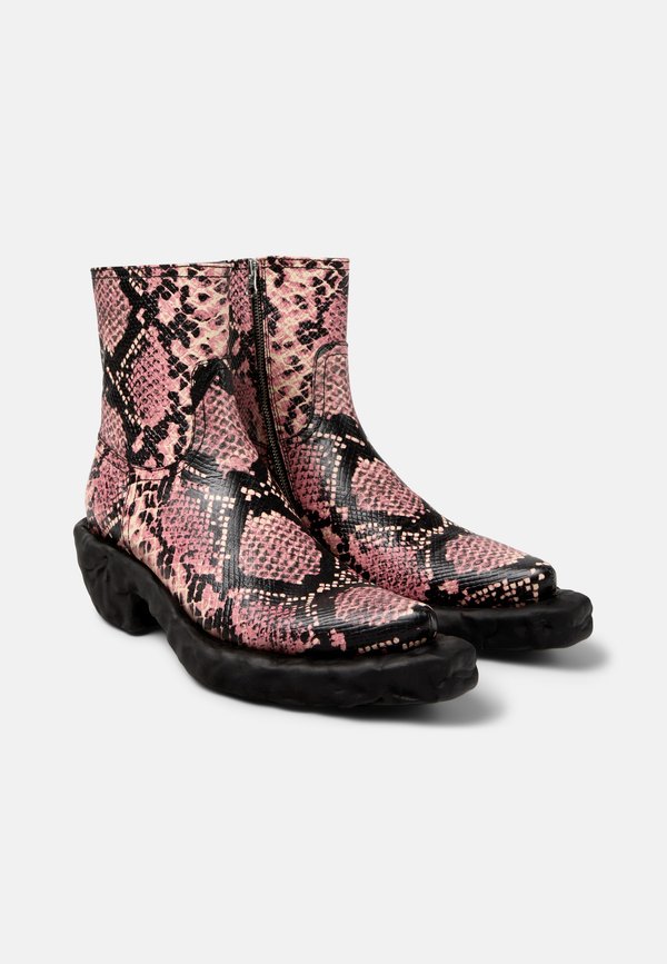 VENGA - Platform ankle boots - rosa schwarz4