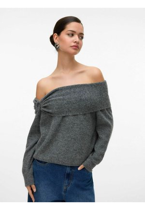 VMLOVELY PULLOVER - Pullover - medium grey melange