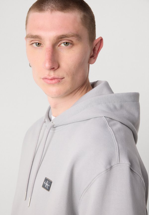 BADGE HOODIE - Sweatshirt - formal gray2