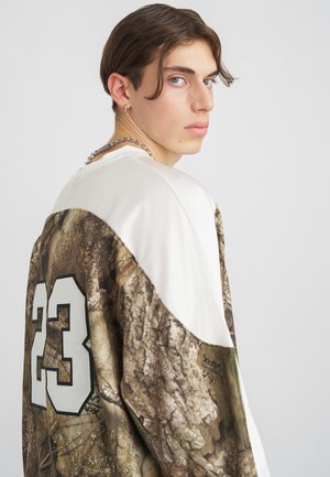 HOCKEY - Top s dlhým rukávom - medium olive/sail