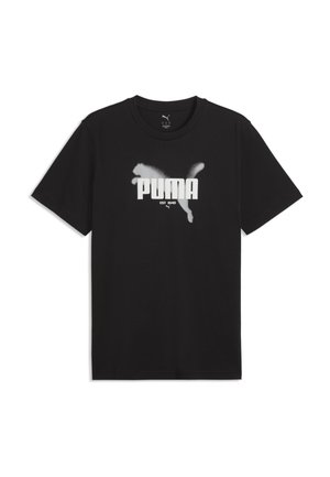 Puma, GRAPHICS PUMA T-SHIRT - T-shirts print - black