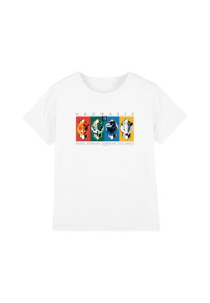 Cotton Soul, HARRY POTTER HOGWARTS MASCOTS UNISEX - Print T-shirt - white