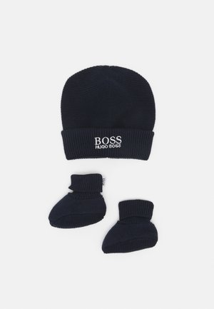 PULL ON HAT SLIPPERS BOX SET UNISEX - Muts - navy