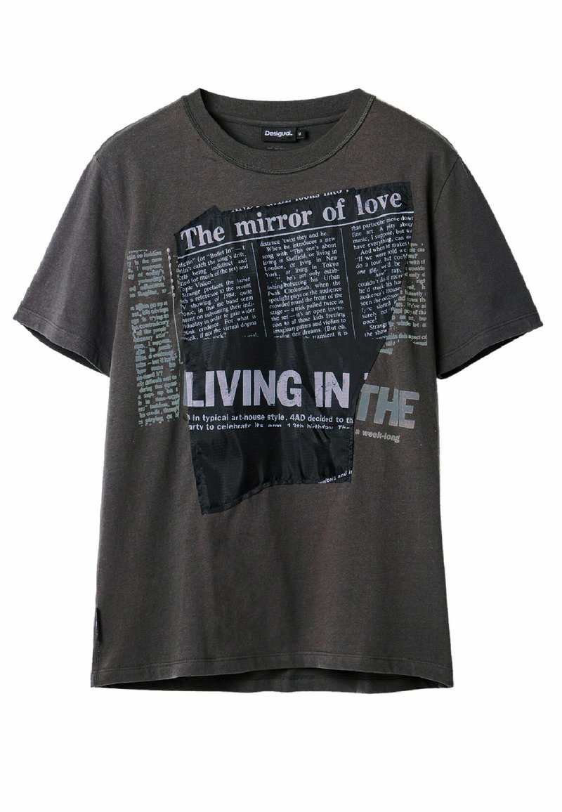 Desigual T-shirt print zwart